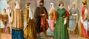 Italienische Kleidung des 16. Jahrhunderts von Tancredi Scarpelli