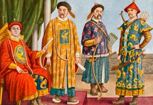 Chinesische Kostüme - Kaiser, Mandarin und Militärmandarin