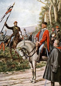 Französisch-Preußischer Krieg von 1870: Italienischer Patriot Giuseppe Garibaldi während der Schlachten von Dijon von Tancredi Scarpelli