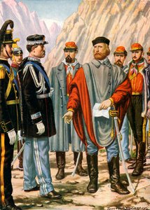 Garibaldi wird gebeten, den Feldzug in Trentino zu stoppen. Er antwortet: Ich gehorche