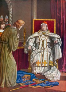 Heiliger Römischer Kaiser Heinrich IV. tut Buße, um seine Exkommunikation durch Papst Gregor VII. rückgängig zu machen