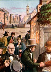 Patrioten Ortolani, Zanoli, Montanari und Rambelli in Ravenna hingerichtet