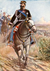 Victor Emmanuel inspiziert die Truppen für den Krimkrieg von Tancredi Scarpelli