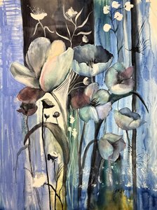 Ätherische blaue Blumen von Tanya Lundmark
