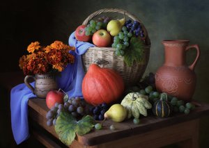 Rustikaler Erntetisch von Tatyana Skorokhod