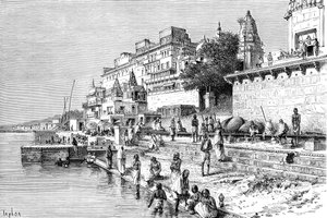 Benares Varanasi, Indien, 1895