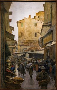 Der Alte Markt von der Degli Speziali Straße, ca. 1882