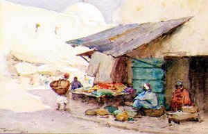 Eine Straßenecke in Kairouan