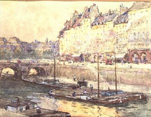 Abend an der Seine