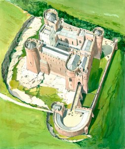 Goodrich Castle, spätes 13. Jahrhundert, ca. 1990-2010