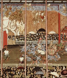 Eine Ramakien-Aufführung von Thai School