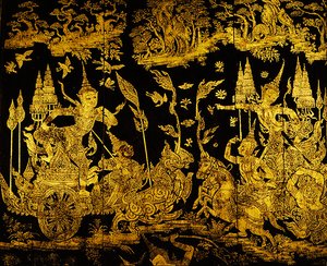 Episode aus dem Ramakien (Detail)