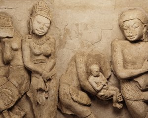 Relief, aus Chedi Chula Pathom, Davaravati-Schule von Thai School