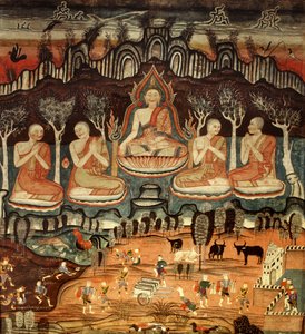 Die erste Predigt und Khattana Kuman Jataka, 1867