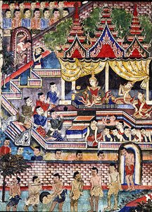 Wiharn Laikarn, Episode aus Jataka Sang Thong