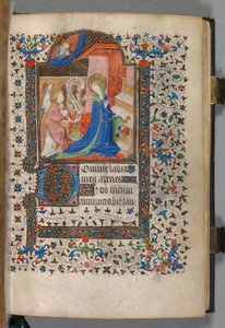 Stundenbuch (Gebrauch von Paris): Fol. 37r, Verkündigung von The Bedford Master