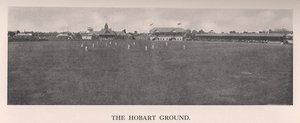Der Hobart Cricket Ground, Tasmanien, Australien, 1912 von The Sydney Daily Telegraph
