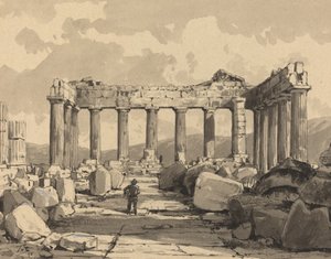 Parthenon, Innenansicht, 1890