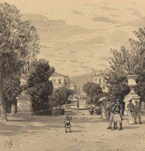 Blick vom Alten Königspalast auf die Hermesstraße von Themistocles von Eckenbrecher
