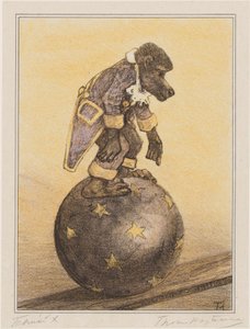 Affe auf einem Ball