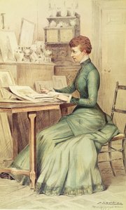 HRH Die Prinzessin von Wales (später Königin Alexandra) im Marlborough House, aus Vanity Fair, 1882 von Theobald Chartran