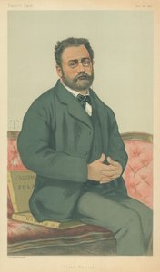 M Emile Zola, französischer Realismus, 24. Januar 1880, Vanity Fair Karikatur
