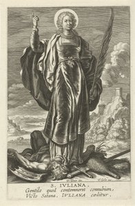 Heilige Juliana von Theodoor Galle