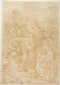 Isaak und Rebekka am Brunnen von Theodoor van Thulden