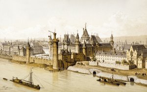 Der Louvre im 16. Jahrhundert, ca. 1880 (Illustration)