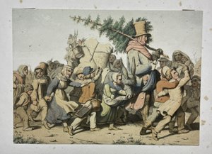 St. Nikolaus umgeben von Kindern von Theodor Mintrop