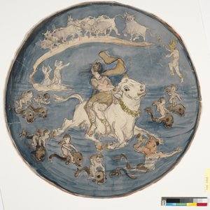 Die Entführung Europas (Entwurf für eine Schale) von Theodor Philipsen
