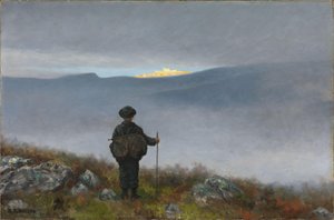 Weit, weit entfernt schimmerte der Soria Moria Palast wie Gold von Theodor Kittelsen