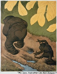 In den Fußstapfen des Vaters von Theodor Kittelsen