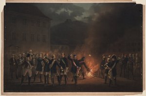 Fackelzug in Heidelberg am 30. Januar 1857, 1857 von Theodor Verhas