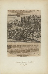 Moli Hispanos Adgrediuntur, Praefe Ctum Eorum/Cedunt: Tandeum.... (aus dem Buch, Americae, Teil fünf)