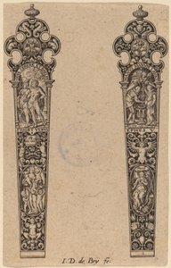 Verzierung für Messergriff von Theodor de Bry