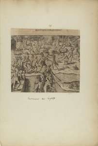 Quomodo Captivos in Reditu Suo Tractarint(?) (aus dem Buch, Americae, Teil drei)