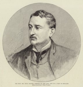 Der ehrenwerte Herr Cecil Rhodes, Premier der Kapkolonie, derzeit auf Besuch in England