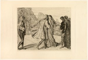 O Mein Schöner Krieger!, Platte fünf aus Othello von Théodore Chassériau