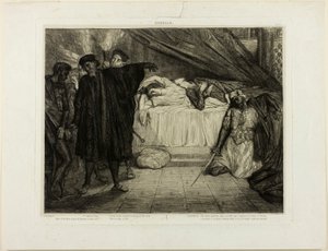 O Spartanischer Hund, Platte fünfzehn aus Othello von Théodore Chassériau