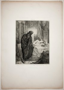 Doch sie muss sterben, Platte elf aus Othello von Théodore Chassériau
