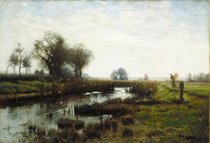 Später Nachmittag, Dachauer Moor von Theodore Clement Steele