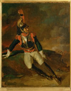 Verwundeter Kürassier, Skizze von Theodore Gericault