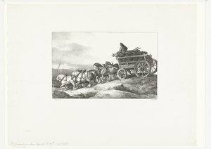 Der Kohlenwagen von Theodore Gericault