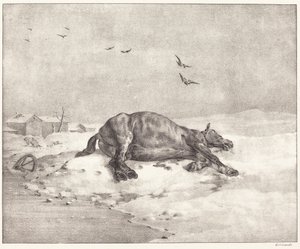 Totes Pferd von Theodore Gericault
