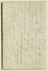 Entwurf eines Briefes von Theodore Gericault