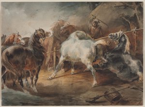 Kämpfende Pferde, ca. 1820