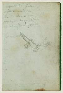 Figurenstudie und Inschriften von Theodore Gericault
