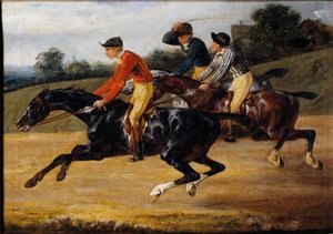 Pferderennen: Reiten von Theodore Gericault