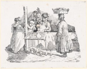 Der schlafende Fischhändler von Theodore Gericault